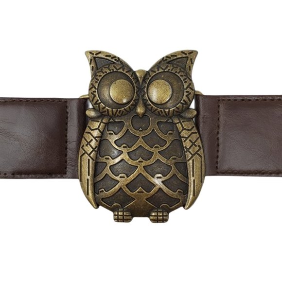 Unbranded Accessories - Owl Stretch Waist Belt, Size Medium/Large